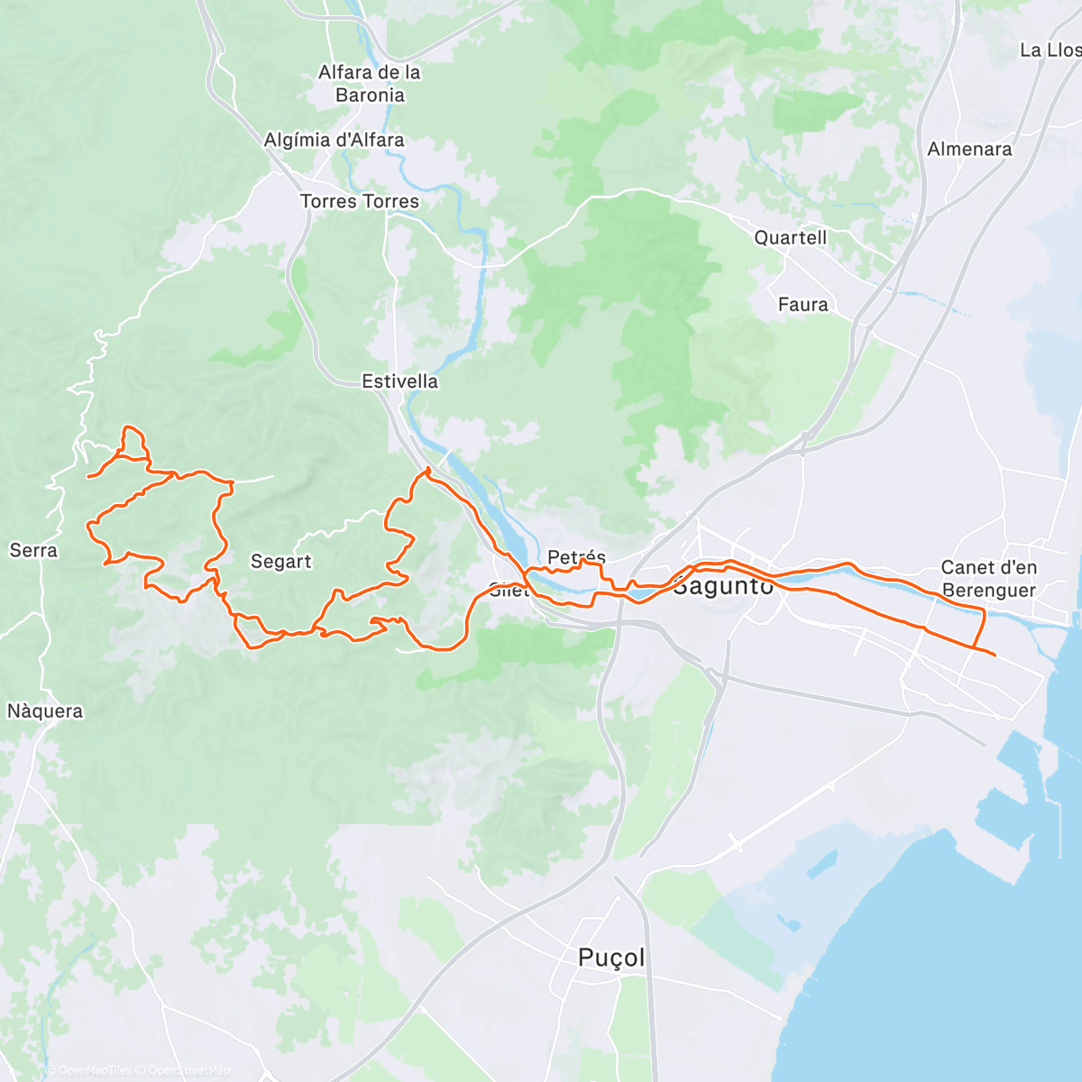 Map of the activity, Vaya diazo .... con lluvia fina la montaña es lo más 🫶💚