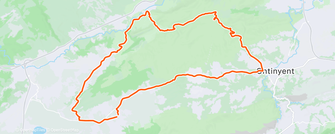 Карта физической активности (Bicicleta por la mañana)