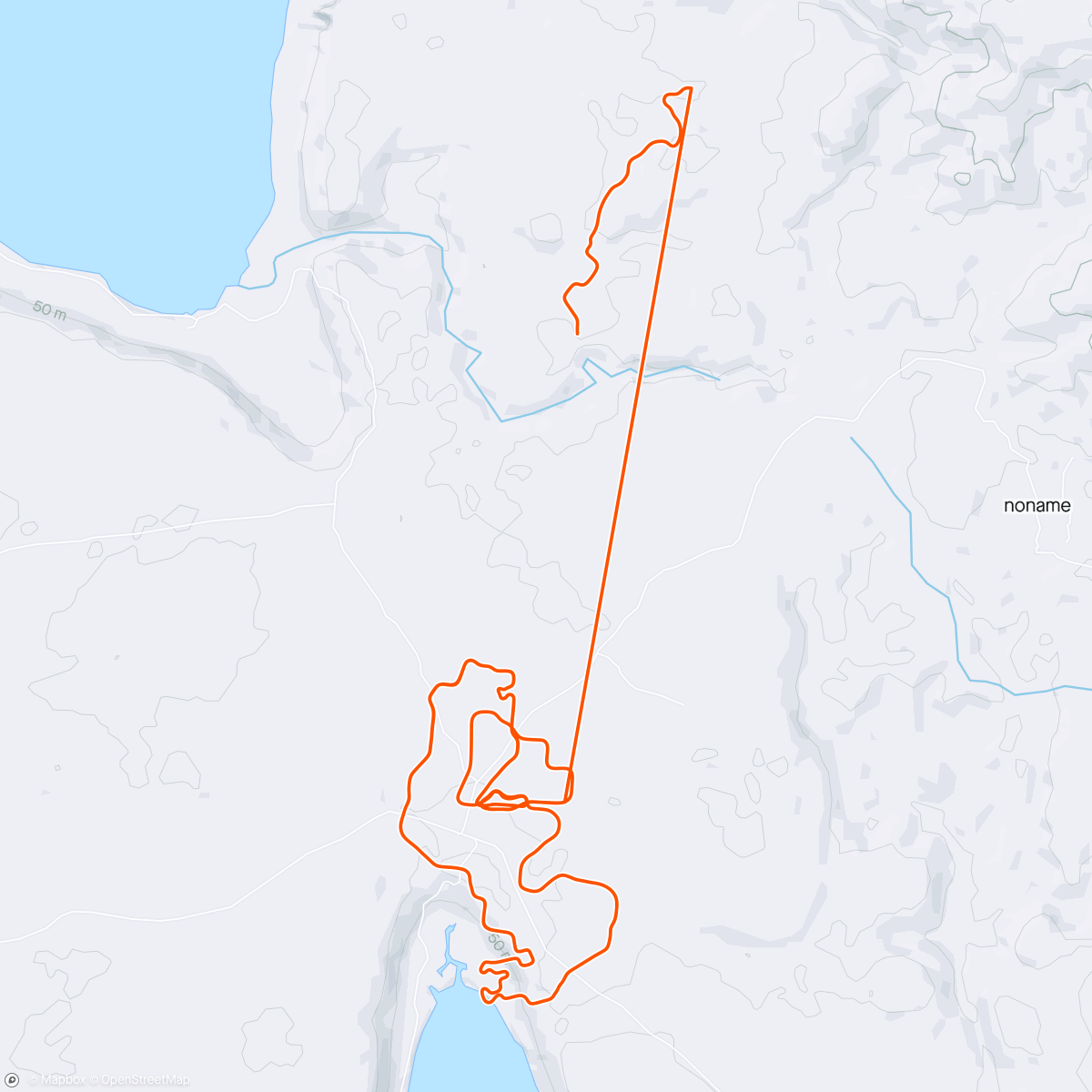 Карта физической активности (Zwift - Group Ride: ZZRC Espresso 2-2.5 Social Ride (D) on Country to Coastal in Makuri Islands)