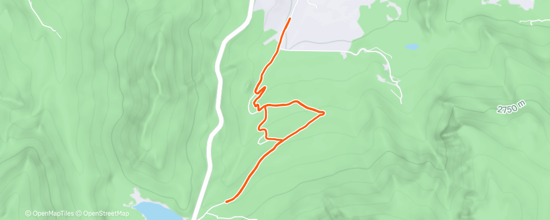Map of the activity, Trail date