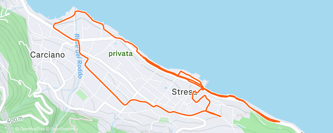 Карта физической активности (A morning trot before my flight!)