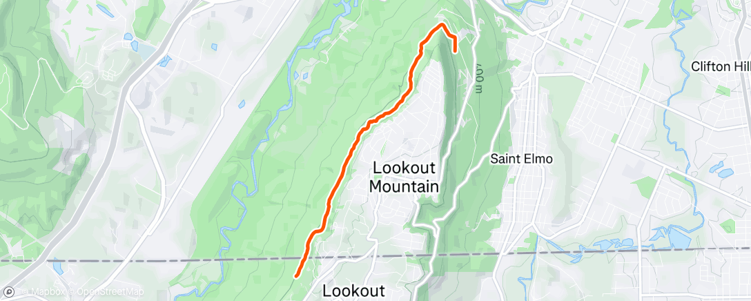 Map of the activity, Morning Trail Run