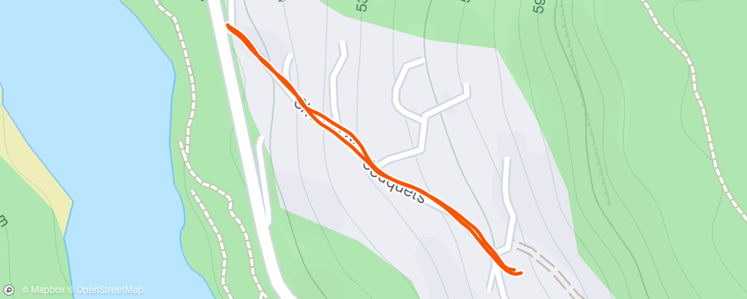 Mapa de la actividad, Namiddagwandeling