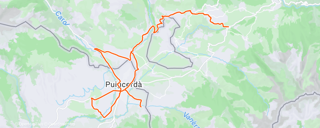 Map of the activity, Morning Ride