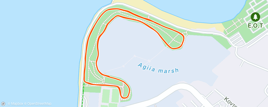 Map of the activity, Morning Run