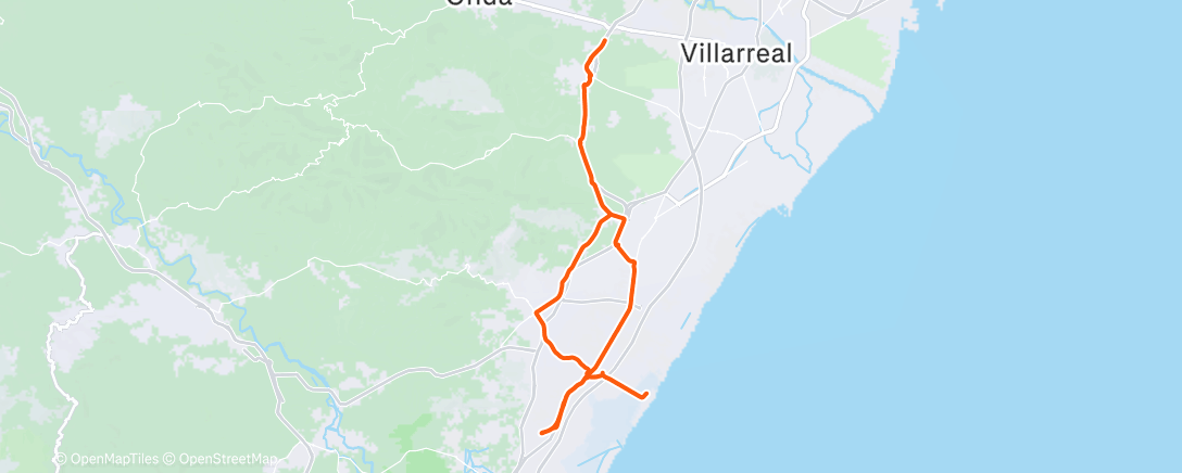 Карта физической активности (Bicicleta por la mañana)