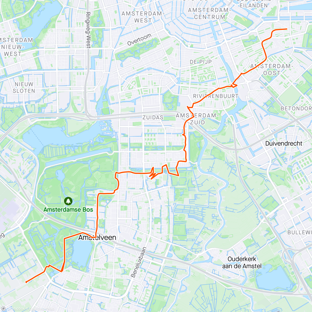 Map of the activity, 08/04/2024 Ochtendrit