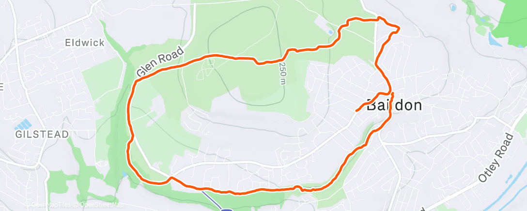 Map of the activity, Morning Hike