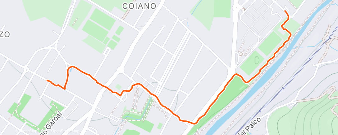 Карта физической активности (Camminata mattutina)