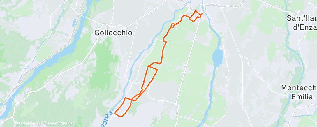 Map of the activity, Afternoon Ride