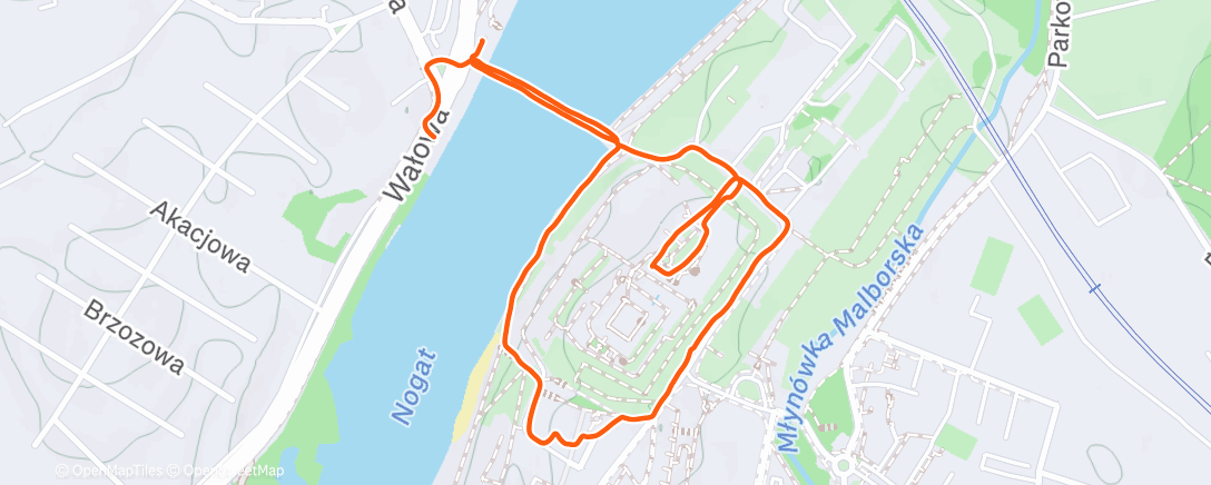Map of the activity, Afternoon Walk