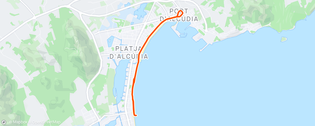 Map of the activity, Sweating out sangria