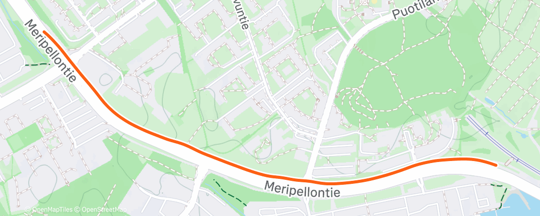 Map of the activity, Evening Ride