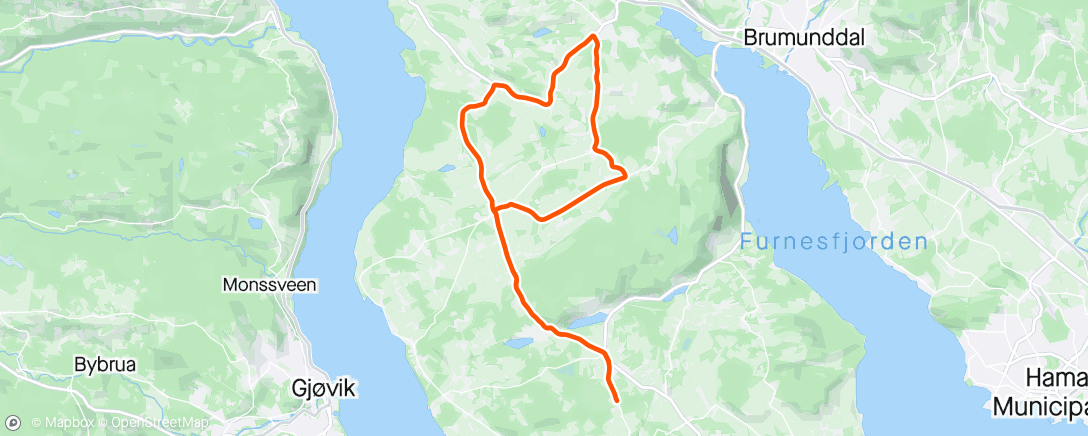 Map of the activity, Tur i finværet ..😎🚴‍♂️