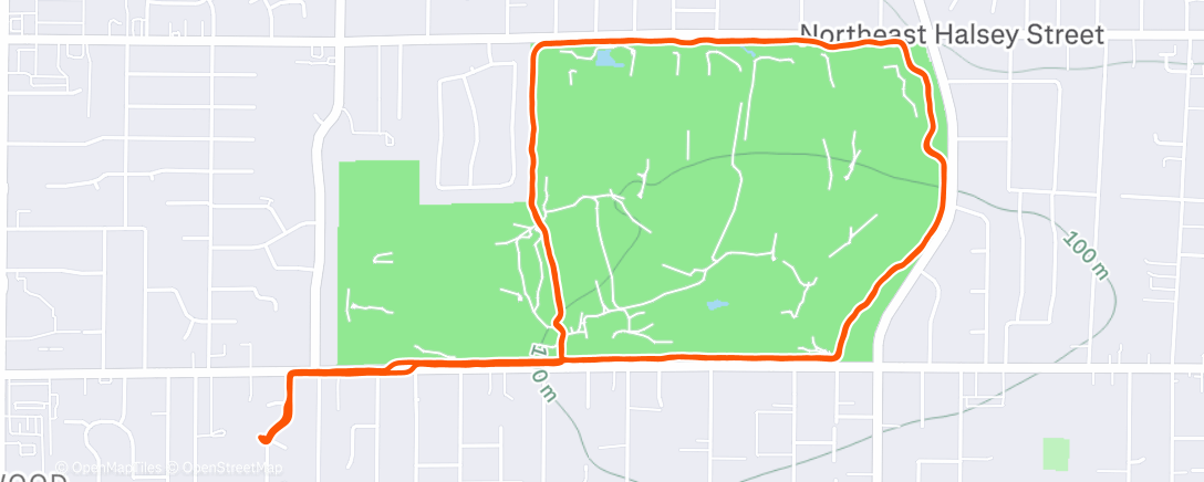 Map of the activity, Lunch Run