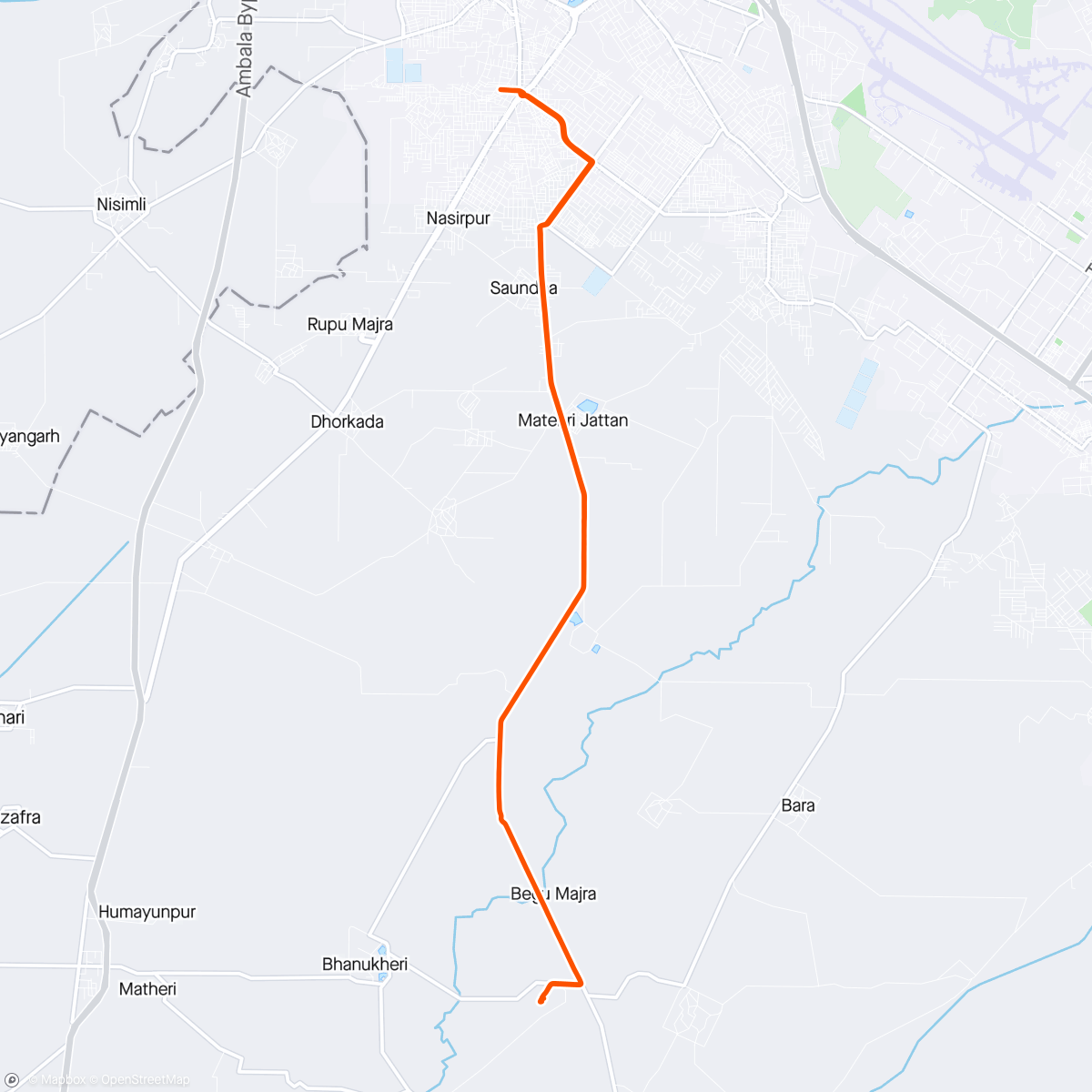 Mapa de la actividad, Fun ride LAKHNAUR Sahib