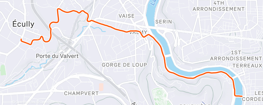 Map of the activity, Afterwork