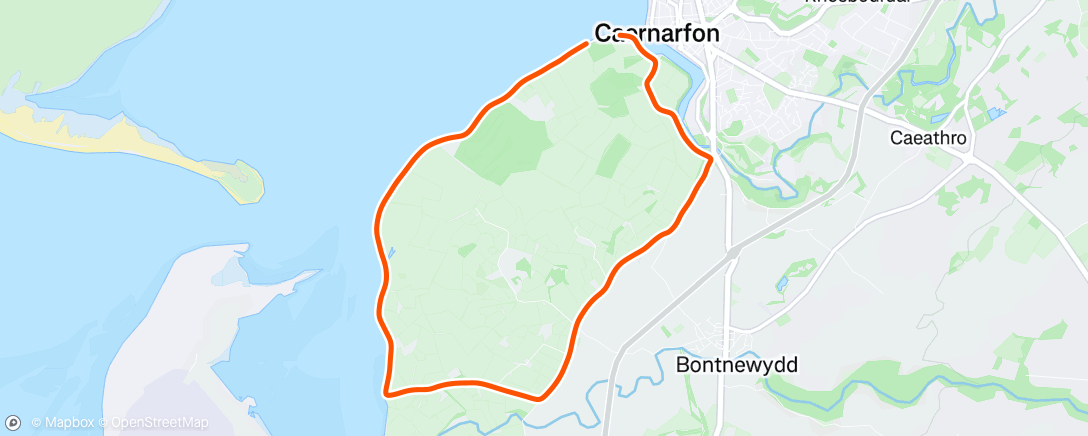 Map of the activity, Morning Run
