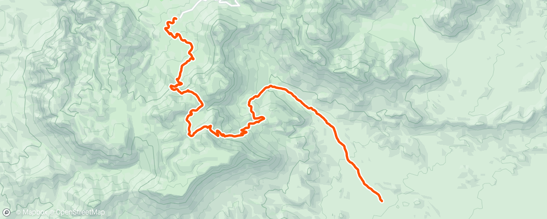 Map of the activity, Outer Mountain Loop (12 of 32 miles)