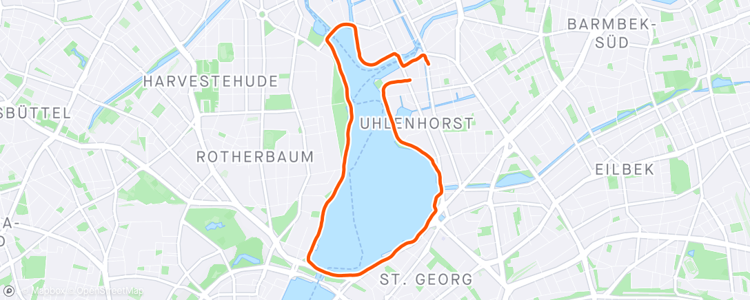 Karte der Aktivität „Run / Hamburg”