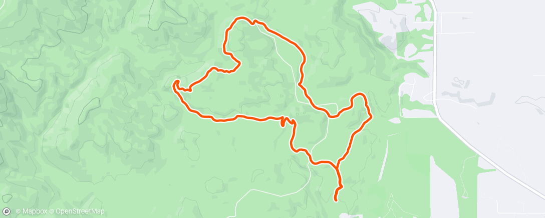 Map of the activity, Lunch Hike
