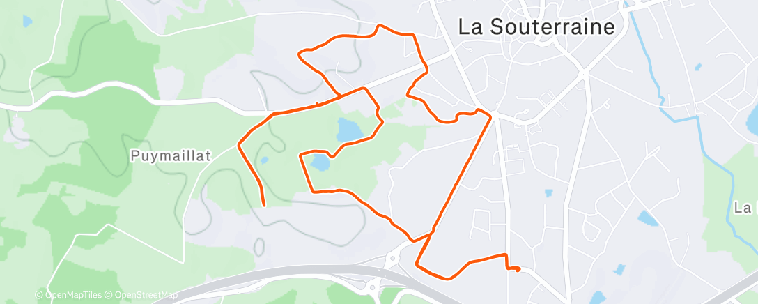 Карта физической активности (Footing chez et avec ma chérie)