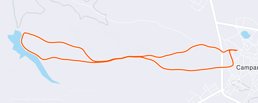 Map of the activity, Carrera a la hora del almuerzo