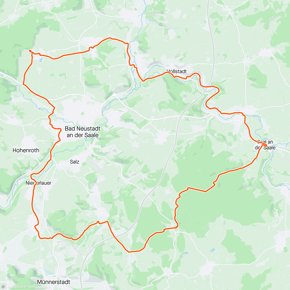 Map of the activity, Gravel Bildhausen - Extrem matschig