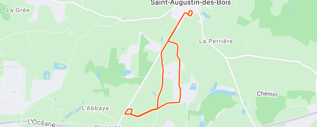 Map of the activity, CAP - Endurance