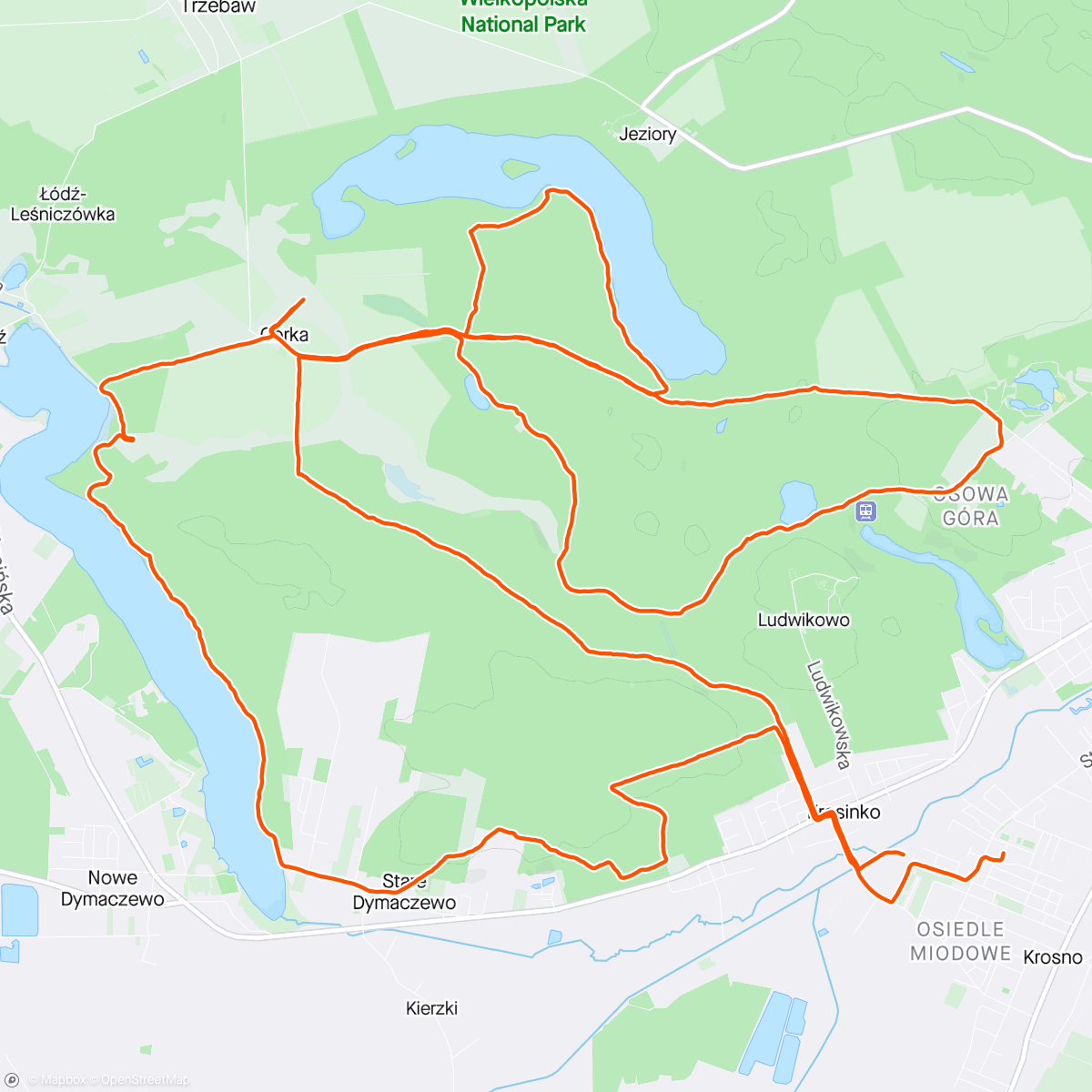 Map of the activity, Z zaplanowanych 23km do nieplanowanych 31km - następnym razem sprawdzę które szlaki są otwarte