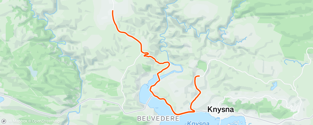 Mapa de la actividad (Lunch Ride)