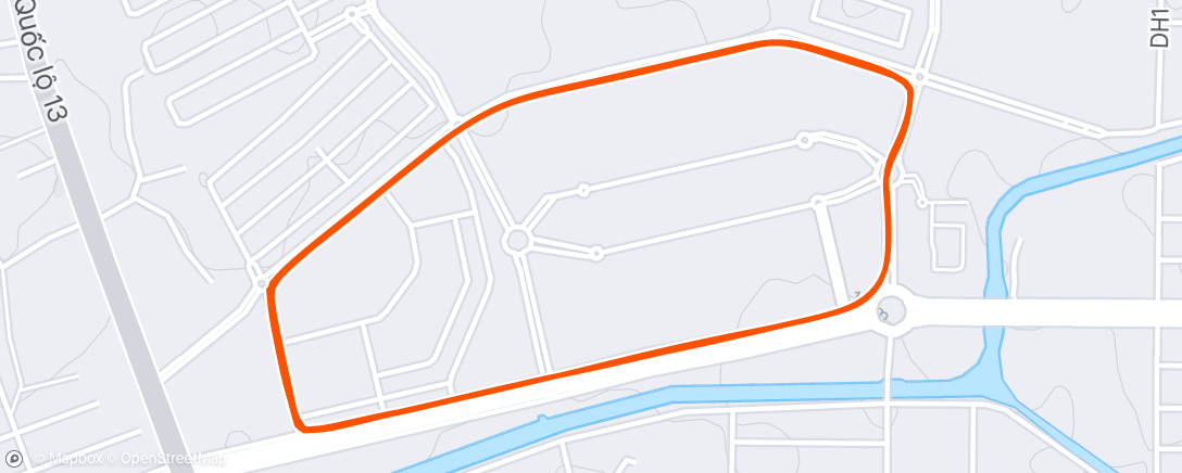 Map of the activity, Night Run