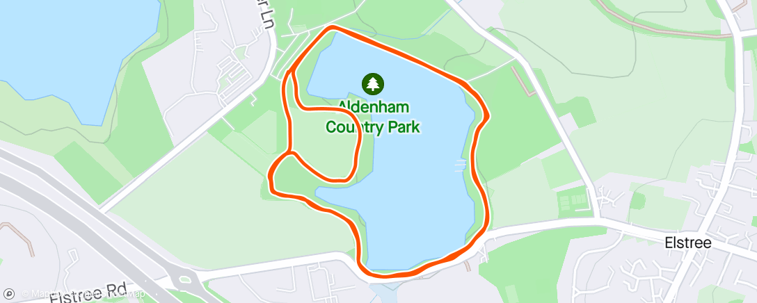 Map of the activity, Aldenham parkrun