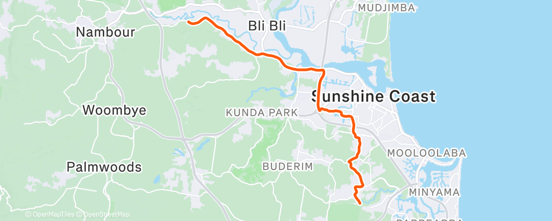 Карта физической активности (Morning Ride)