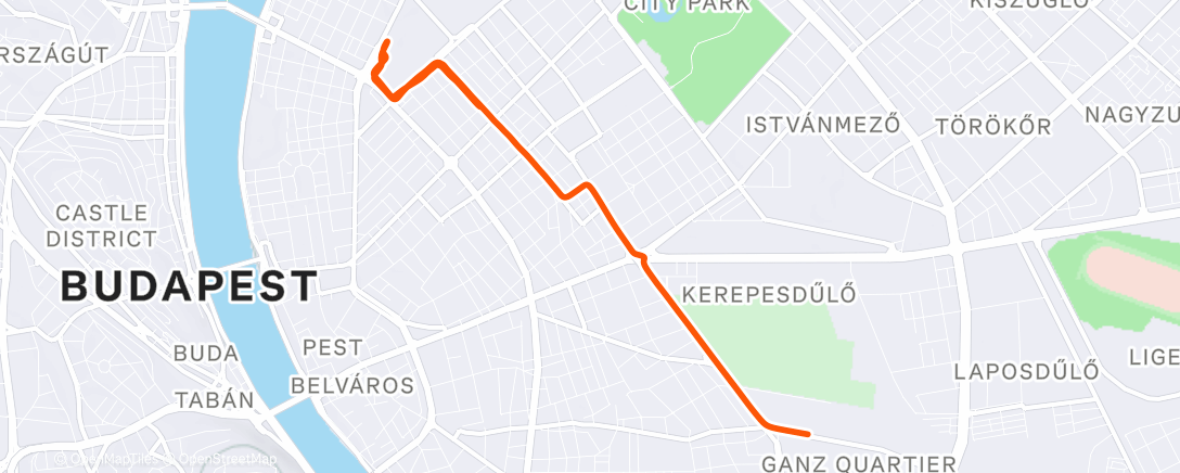 Map of the activity, Eurotrip powrót