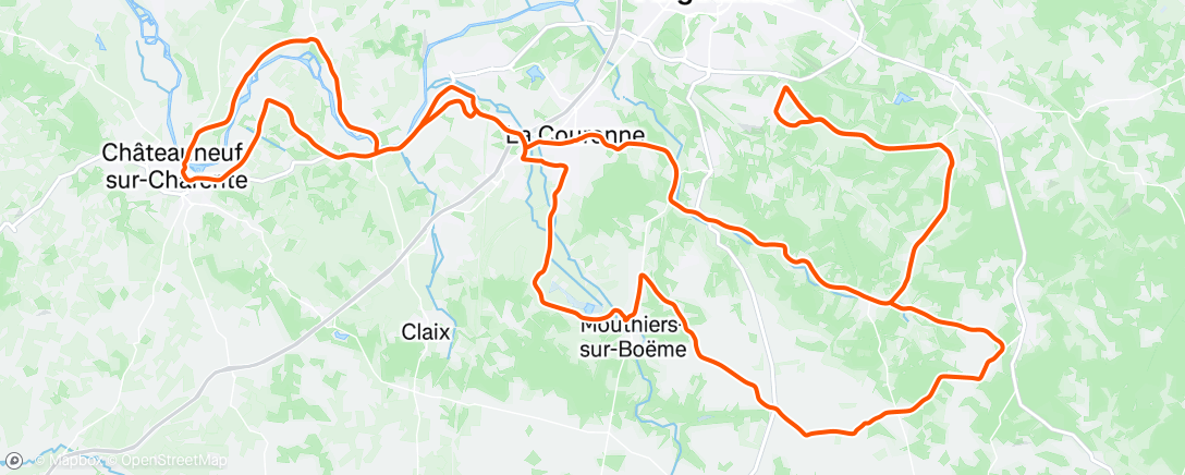 Map of the activity, Sortie vélo dans l'après-midi