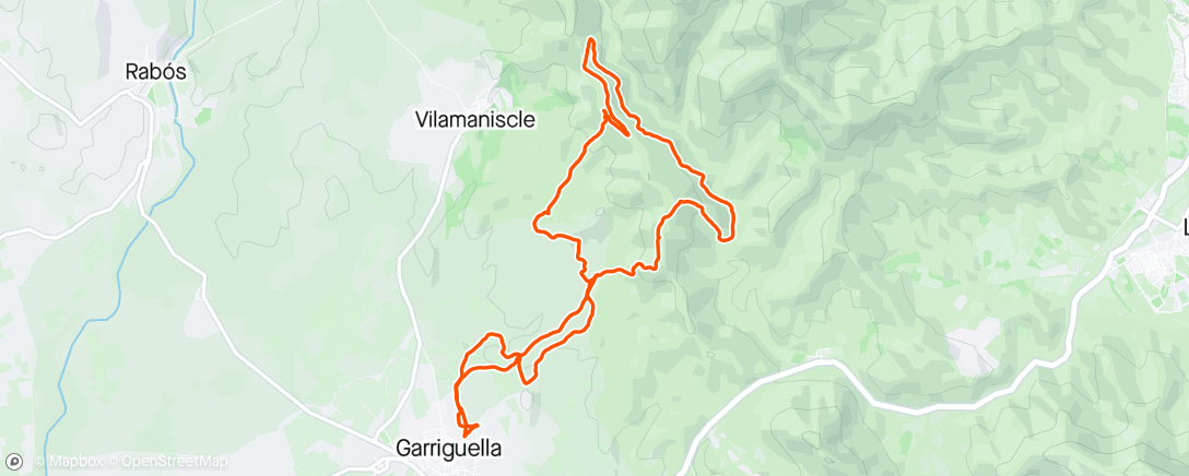 アクティビティ「Bicicleta eléctrica vespertina」の地図