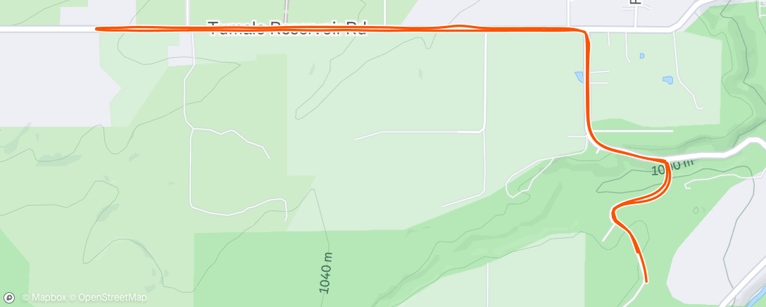 Map of the activity, Lunch Run
