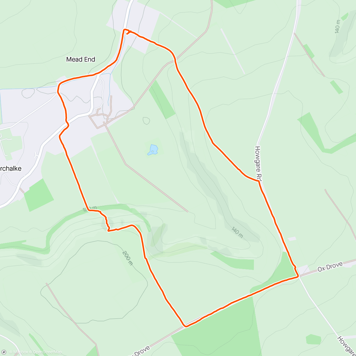 Map of the activity, Knowle-Marleycombe loop with 🐶🐕