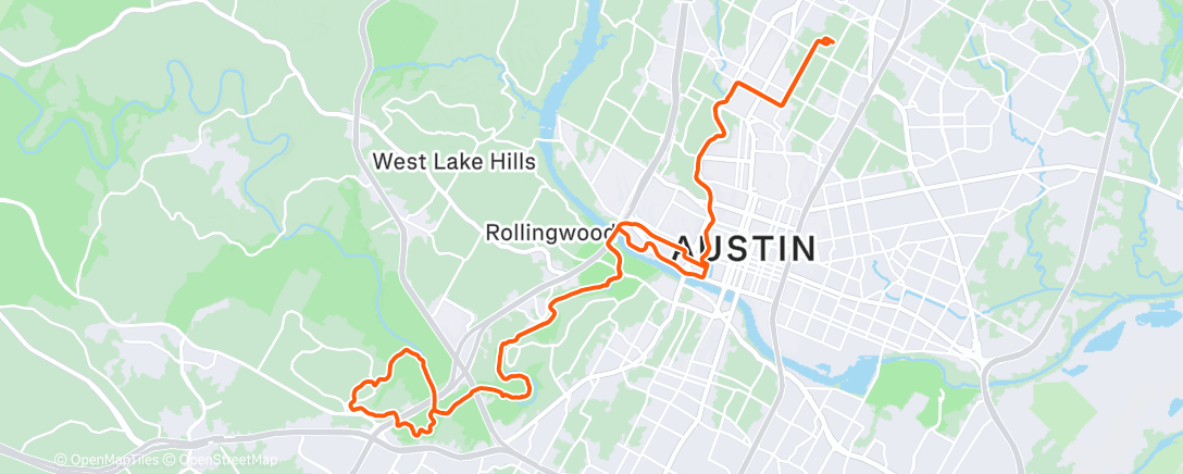 Map of the activity, Morning Mountain Bike Ride