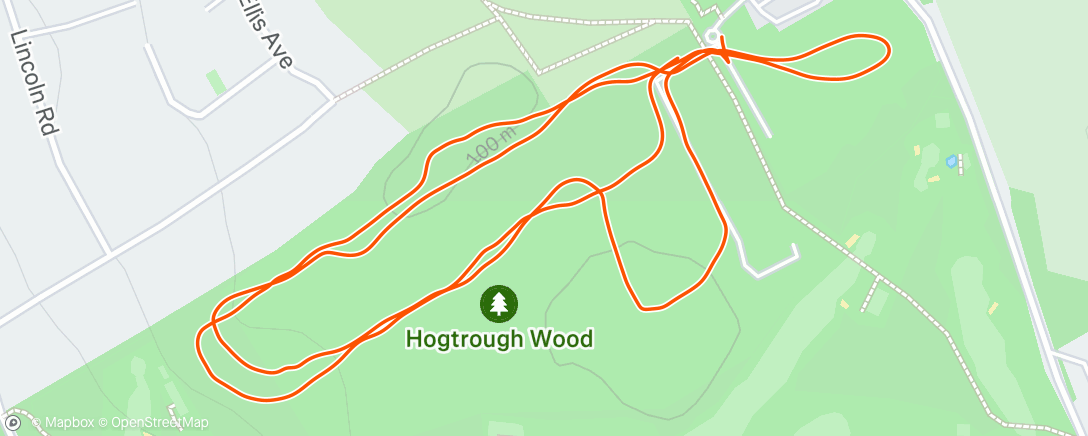 Map of the activity, Lunch Run