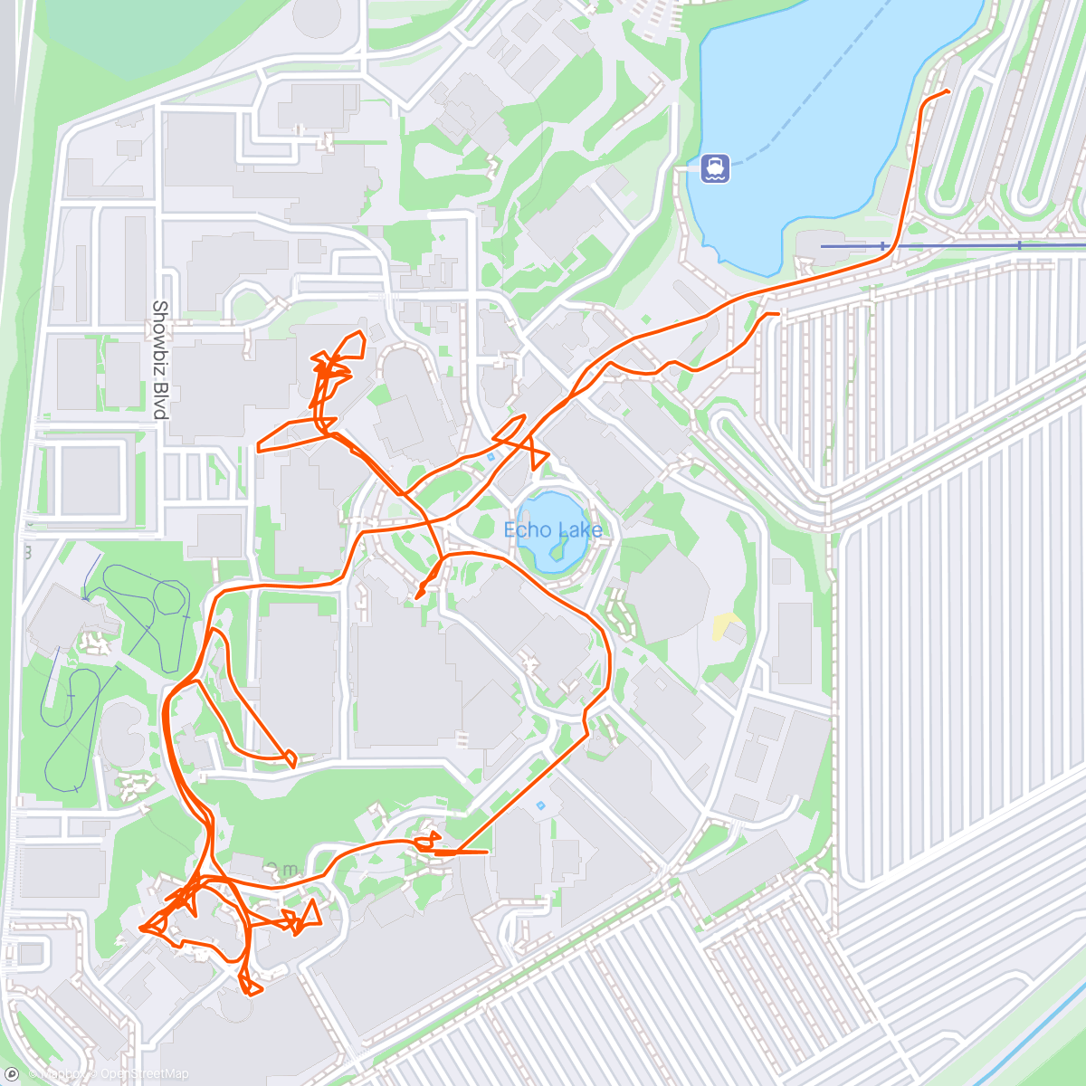 Map of the activity, Disney Hollywood Studios Walk: the sequel