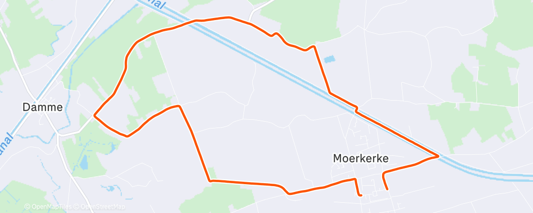 Map of the activity, GL loopje