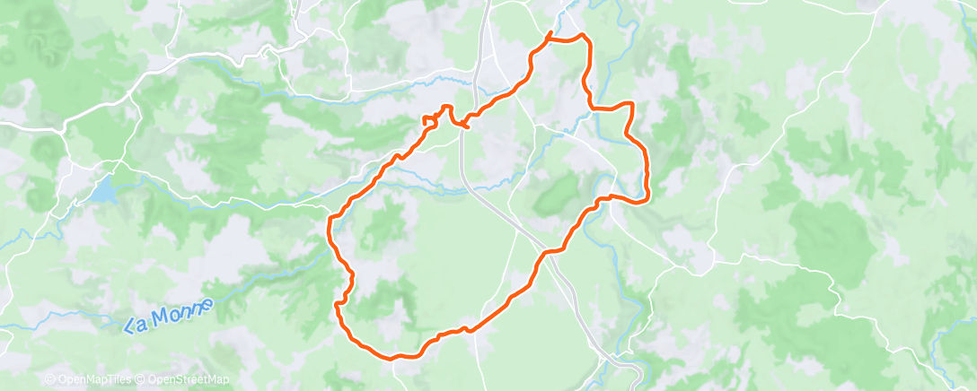 Map of the activity, Sortie vélo dans l'après-midi