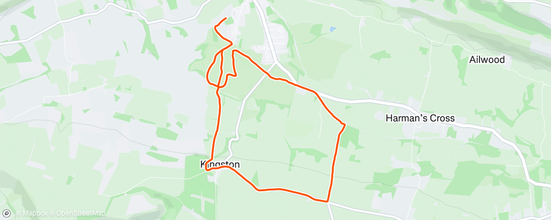 Map of the activity, Morning Run