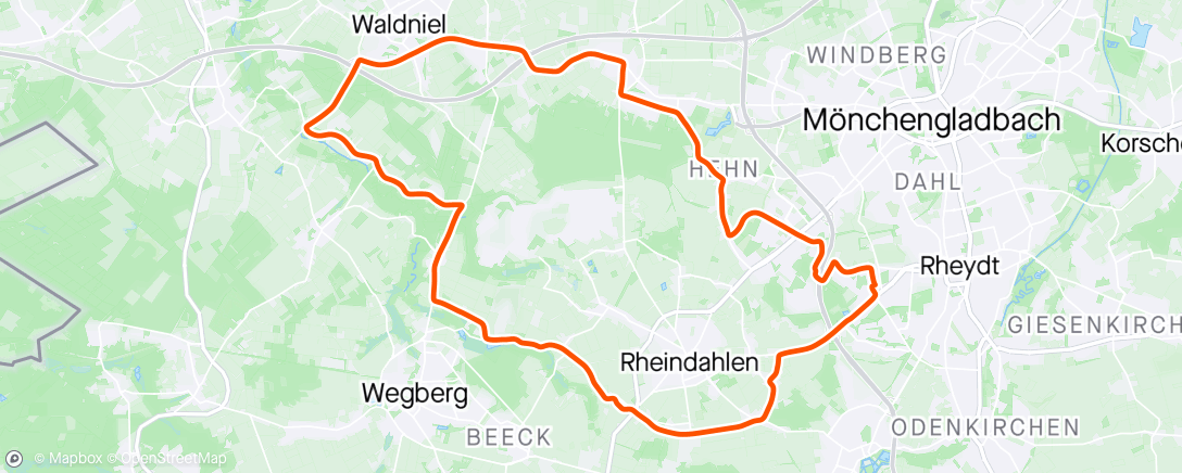 Map of the activity, Lüttelforst MTB quickly