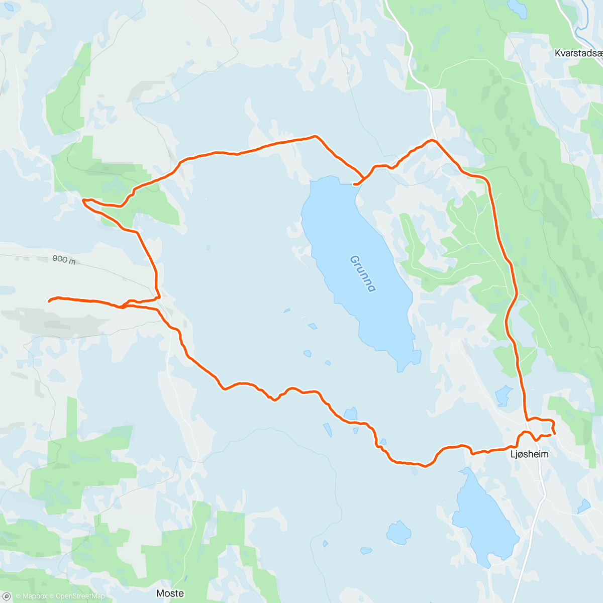 Mapa da atividade, Ukens turjogg - Snørvillen