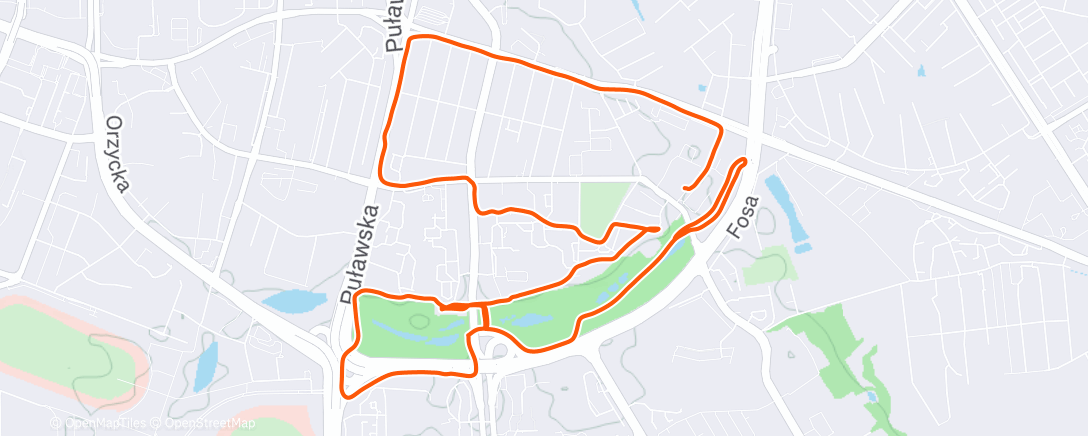 Map of the activity, Afternoon Walk