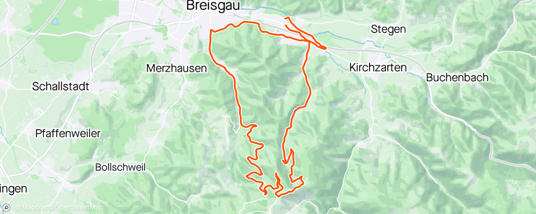 Carte de l'activité Mountainbike-Fahrt am Morgen