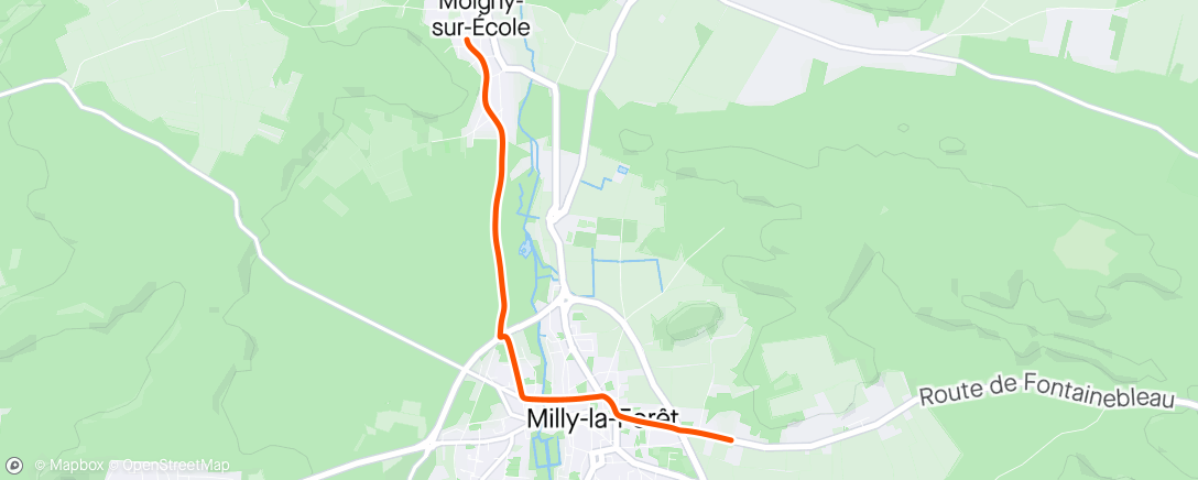 Map of the activity, Gravel en soirée